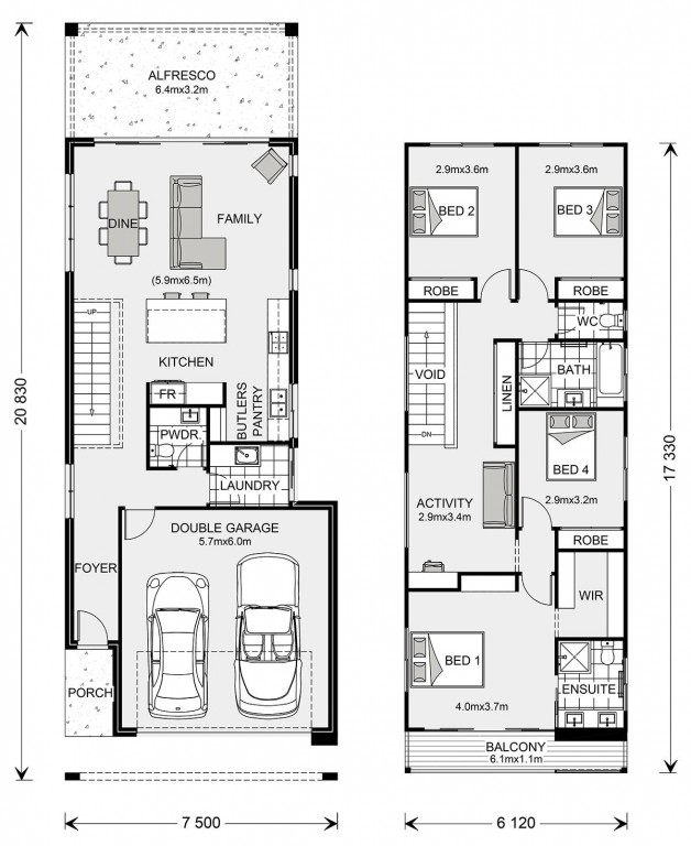 Two Level Dream with Sea Views floor plan