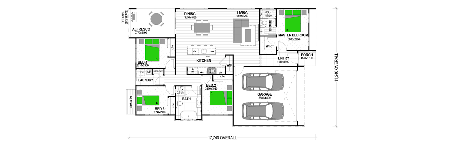 Stunning new home by the beach! floor plan