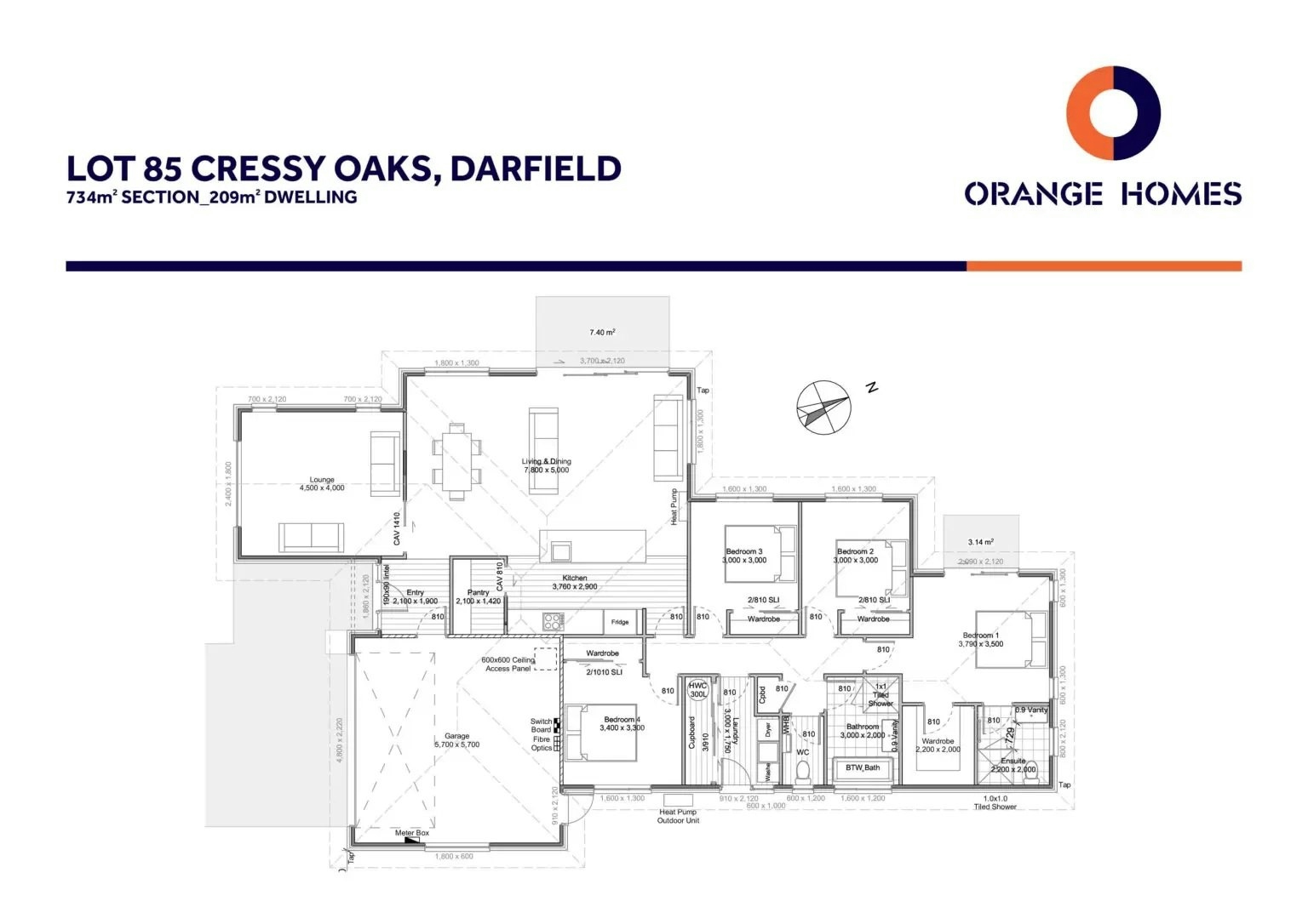 cressy oaks, house & land package darfield floor plan