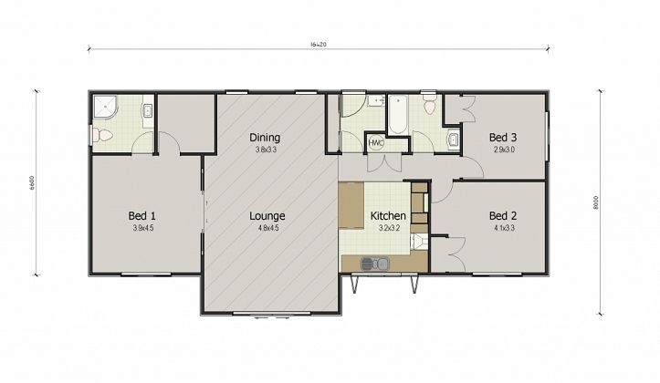 Transportable House, Keith Hay Homes - Bulls, Manawatu & Wanganu floor plan