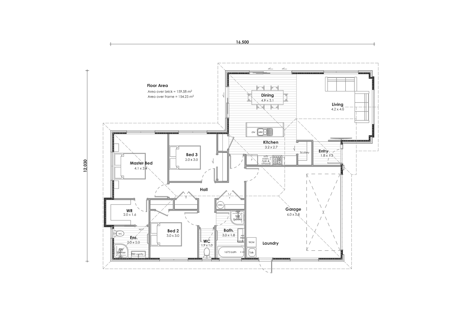164 Adler Drive, Ohauiti, Tauranga floor plan