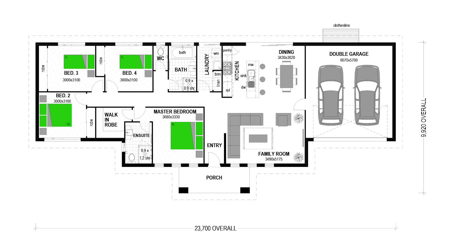 Check Out Our Fully Loaded Inclusions! floor plan