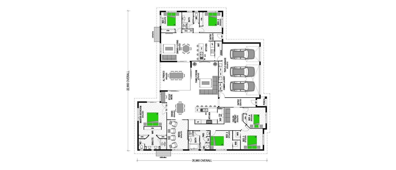 ORERE POINT Milford 375 Classic floor plan