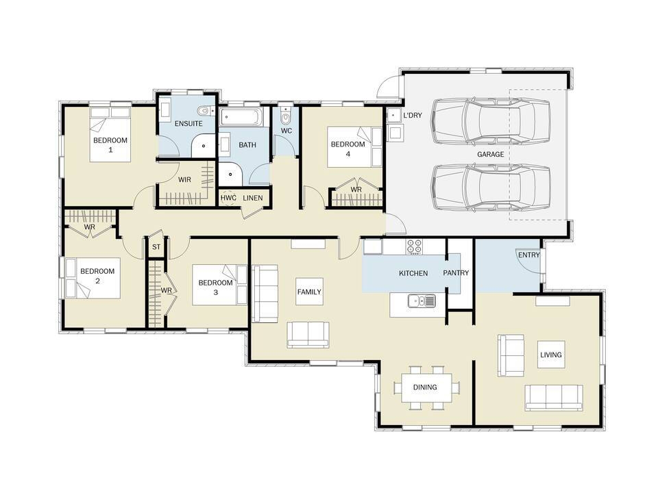 Modern living in Wakefield floor plan
