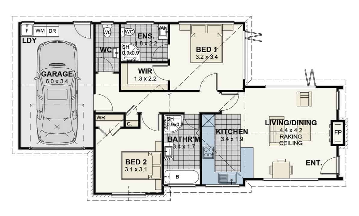 47 COLERIDGE UNIT-1 floor plan