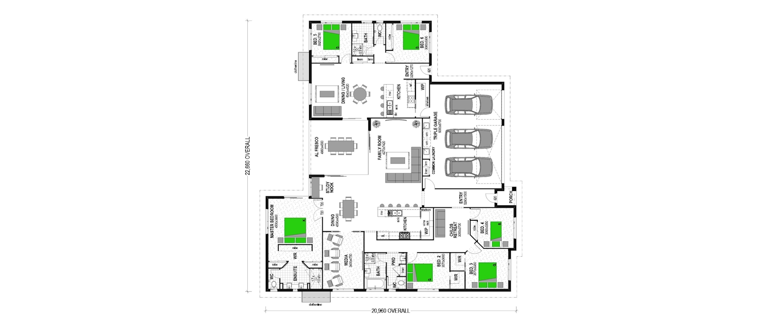 Home and granny or extra income earner! floor plan
