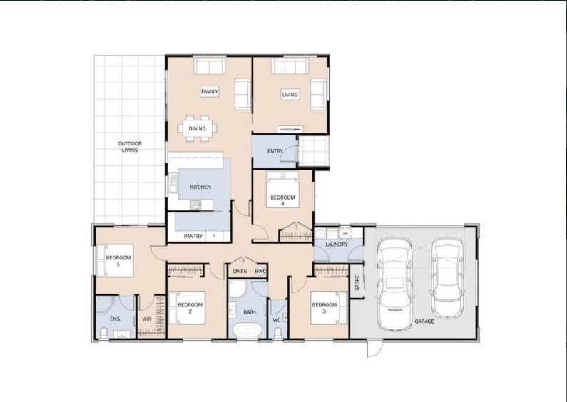 Stylish, Family Home on the Coast! floor plan