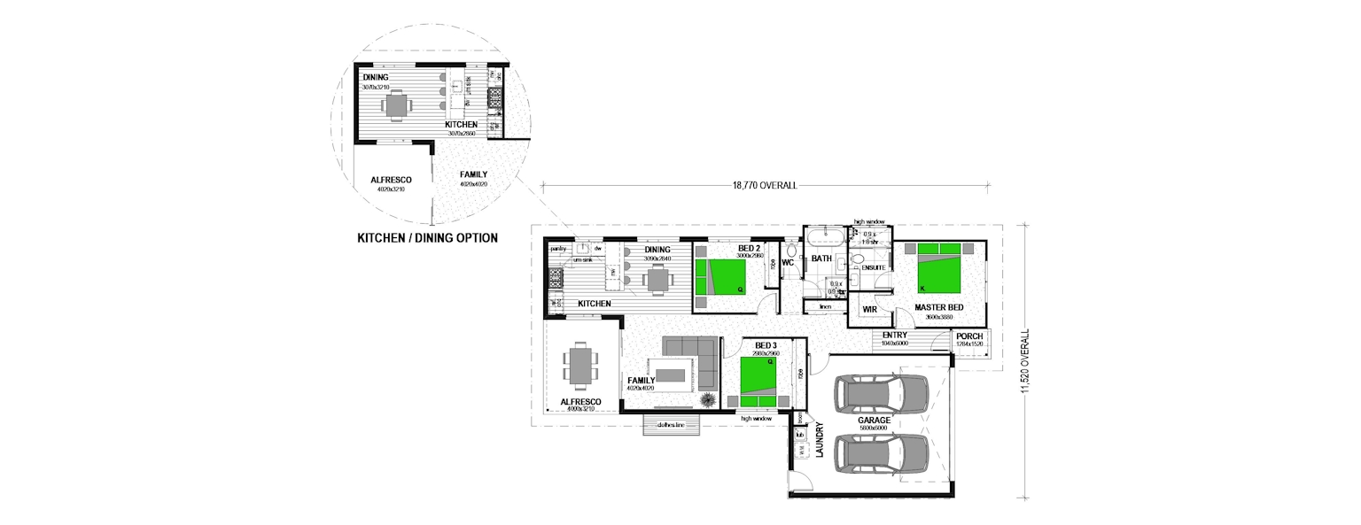 Large open plan Living Pokeno floor plan