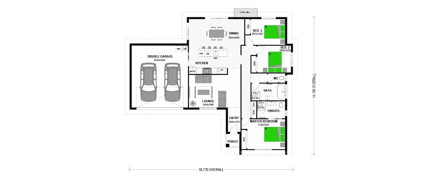 Combines style and functionality floor plan